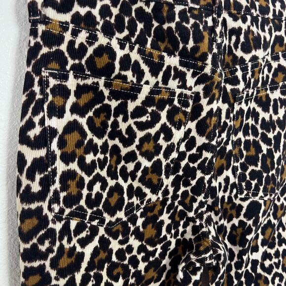 J. Crew Women's 10" Toothpick Corduroy Leopard Animal Print Jeans Size 25 NWT - Picture 5 of 9